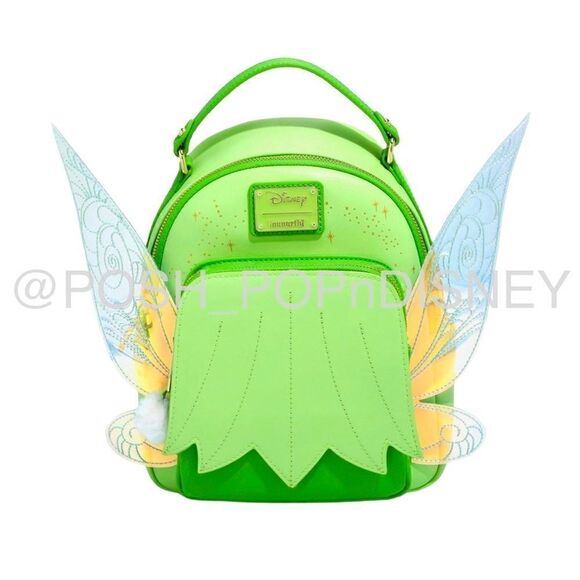 Loungefly Disney Tinker Bell iridescent Wings Cosplay Mini Backpack Peter